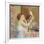 Woman with a Mirror-Frederick Carl Frieseke-Framed Giclee Print