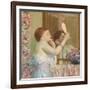 Woman with a Mirror-Frederick Carl Frieseke-Framed Giclee Print