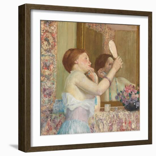 Woman with a Mirror-Frederick Carl Frieseke-Framed Giclee Print