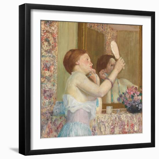 Woman with a Mirror-Frederick Carl Frieseke-Framed Giclee Print