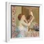 Woman with a Mirror-Frederick Carl Frieseke-Framed Giclee Print