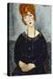 Woman with a Necklace, 1910-Amedeo Modigliani-Stretched Canvas