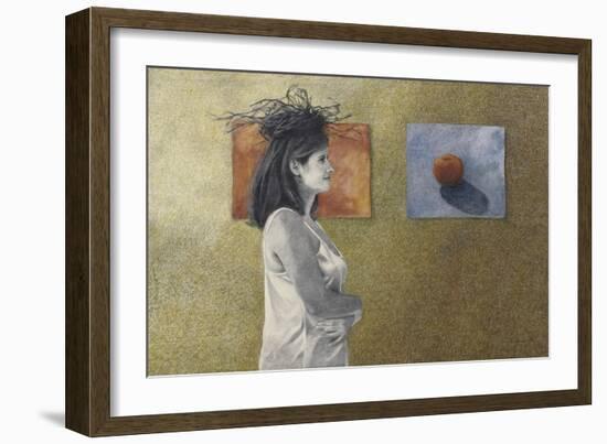 Woman with a Nest on Her Head, c.1999-Helen J. Vaughn-Framed Giclee Print