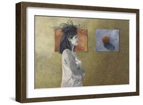 Woman with a Nest on Her Head, c.1999-Helen J. Vaughn-Framed Giclee Print