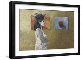 Woman with a Nest on Her Head, c.1999-Helen J. Vaughn-Framed Giclee Print