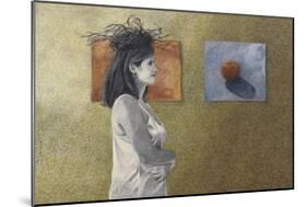 Woman with a Nest on Her Head, c.1999-Helen J. Vaughn-Mounted Giclee Print