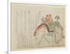 Woman with a Pack Horse, Late 18th-Early 19th Century-Kubo Shunman-Framed Premium Giclee Print