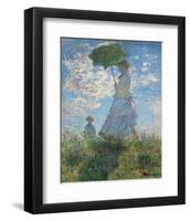 Woman with a Parasol, 1875-Claude Monet-Framed Giclee Print