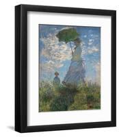 Woman with a Parasol, 1875-Claude Monet-Framed Art Print