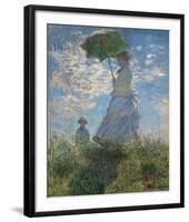 Woman with a Parasol, 1875-Claude Monet-Framed Art Print