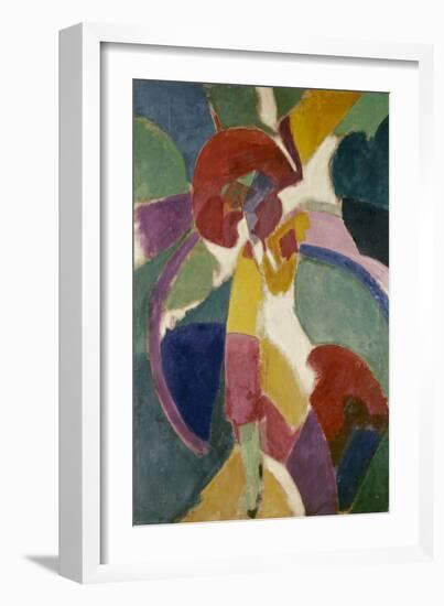 Woman with a Parasol, 1913-Robert Delaunay-Framed Giclee Print