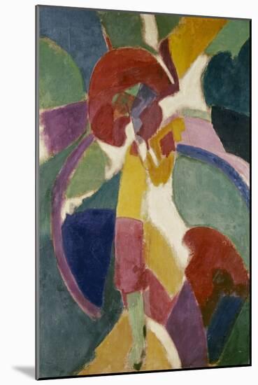 Woman with a Parasol, 1913-Robert Delaunay-Mounted Giclee Print