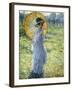 Woman with a Parasol, c.1906-Frederick Carl Frieseke-Framed Giclee Print