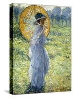 Woman with a Parasol, c.1906-Frederick Carl Frieseke-Stretched Canvas