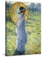 Woman with a Parasol, c.1906-Frederick Carl Frieseke-Stretched Canvas