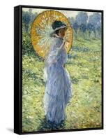 Woman with a Parasol, c.1906-Frederick Carl Frieseke-Framed Stretched Canvas