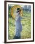 Woman with a Parasol, c.1906-Frederick Carl Frieseke-Framed Giclee Print