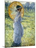 Woman with a Parasol, c.1906-Frederick Carl Frieseke-Mounted Giclee Print