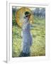 Woman with a Parasol, c.1906-Frederick Carl Frieseke-Framed Premium Giclee Print