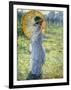 Woman with a Parasol, c.1906-Frederick Carl Frieseke-Framed Premium Giclee Print