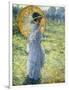 Woman with a Parasol, c.1906-Frederick Carl Frieseke-Framed Giclee Print