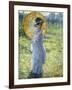 Woman with a Parasol, c.1906-Frederick Carl Frieseke-Framed Giclee Print