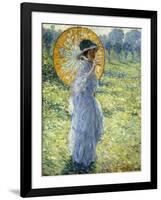 Woman with a Parasol, c.1906-Frederick Carl Frieseke-Framed Giclee Print