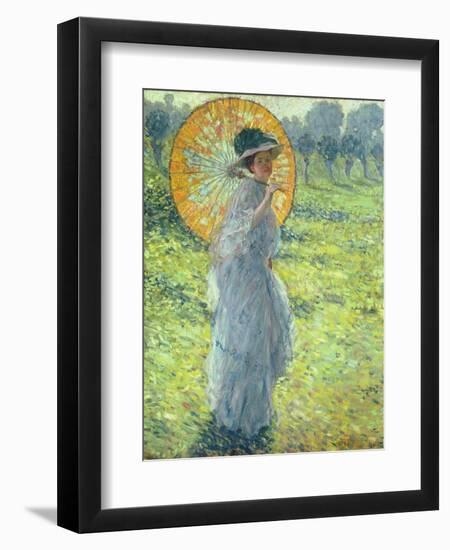 Woman with a Parasol, c. 1906-Frederick Carl Frieseke-Framed Giclee Print