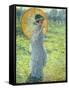 Woman with a Parasol, c. 1906-Frederick Carl Frieseke-Framed Stretched Canvas