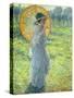 Woman with a Parasol, c. 1906-Frederick Carl Frieseke-Stretched Canvas