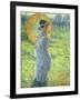 Woman with a Parasol, c. 1906-Frederick Carl Frieseke-Framed Giclee Print