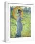 Woman with a Parasol, c. 1906-Frederick Carl Frieseke-Framed Giclee Print