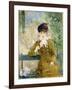 Woman with a parasol (Dame a l'Ombrelle). 1881-Berthe Morisot-Framed Giclee Print