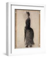 Woman with a Parasol; Femme Au Parapluie, C.1883-Georges Seurat-Framed Giclee Print