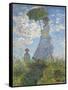 Woman with a Parasol - Madame Monet and Her Son, 1875-Claude Monet-Framed Stretched Canvas