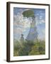 Woman with a Parasol - Madame Monet and Her Son, 1875-Claude Monet-Framed Giclee Print