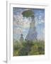 Woman with a Parasol - Madame Monet and Her Son, 1875-Claude Monet-Framed Giclee Print