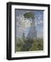 Woman with a Parasol-Madame Monet and Her Son, 1875-Claude Monet-Framed Art Print