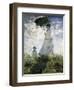 Woman with a Parasol - Madame Monet and Her Son-Claude Monet-Framed Premium Giclee Print