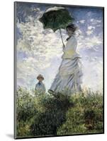Woman with a Parasol - Madame Monet and Her Son-Claude Monet-Mounted Premium Giclee Print