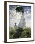 Woman with a Parasol - Madame Monet and Her Son-Claude Monet-Framed Premium Giclee Print
