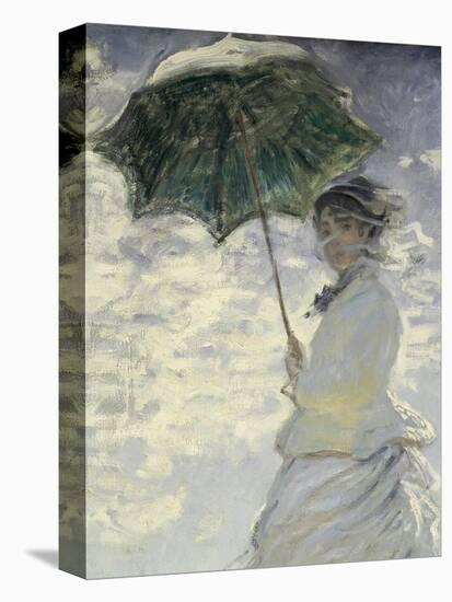 Woman with a Parasol - Madame Monet and Her Son-Claude Monet-Stretched Canvas