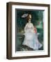 Woman with a Parasol Seated in the Garden (Lise Trehot), 1872-Pierre-Auguste Renoir-Framed Giclee Print