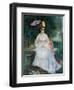 Woman with a Parasol Seated in the Garden (Lise Trehot), 1872-Pierre-Auguste Renoir-Framed Giclee Print