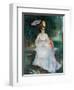 Woman with a Parasol Seated in the Garden (Lise Trehot), 1872-Pierre-Auguste Renoir-Framed Giclee Print