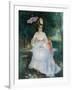 Woman with a Parasol Seated in the Garden (Lise Trehot), 1872-Pierre-Auguste Renoir-Framed Giclee Print