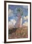 Woman with a Parasol Turned to the Left-Claude Monet-Framed Art Print