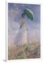 Woman with a Parasol Turned to the Right, 1886-Claude Monet-Framed Giclee Print