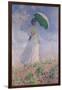 Woman with a Parasol Turned to the Right, 1886-Claude Monet-Framed Giclee Print