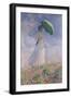 Woman with a Parasol Turned to the Right, 1886-Claude Monet-Framed Premium Giclee Print